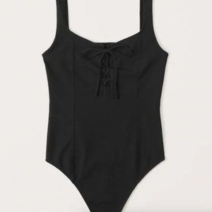 Abercrombie Lace Up Bodysuit